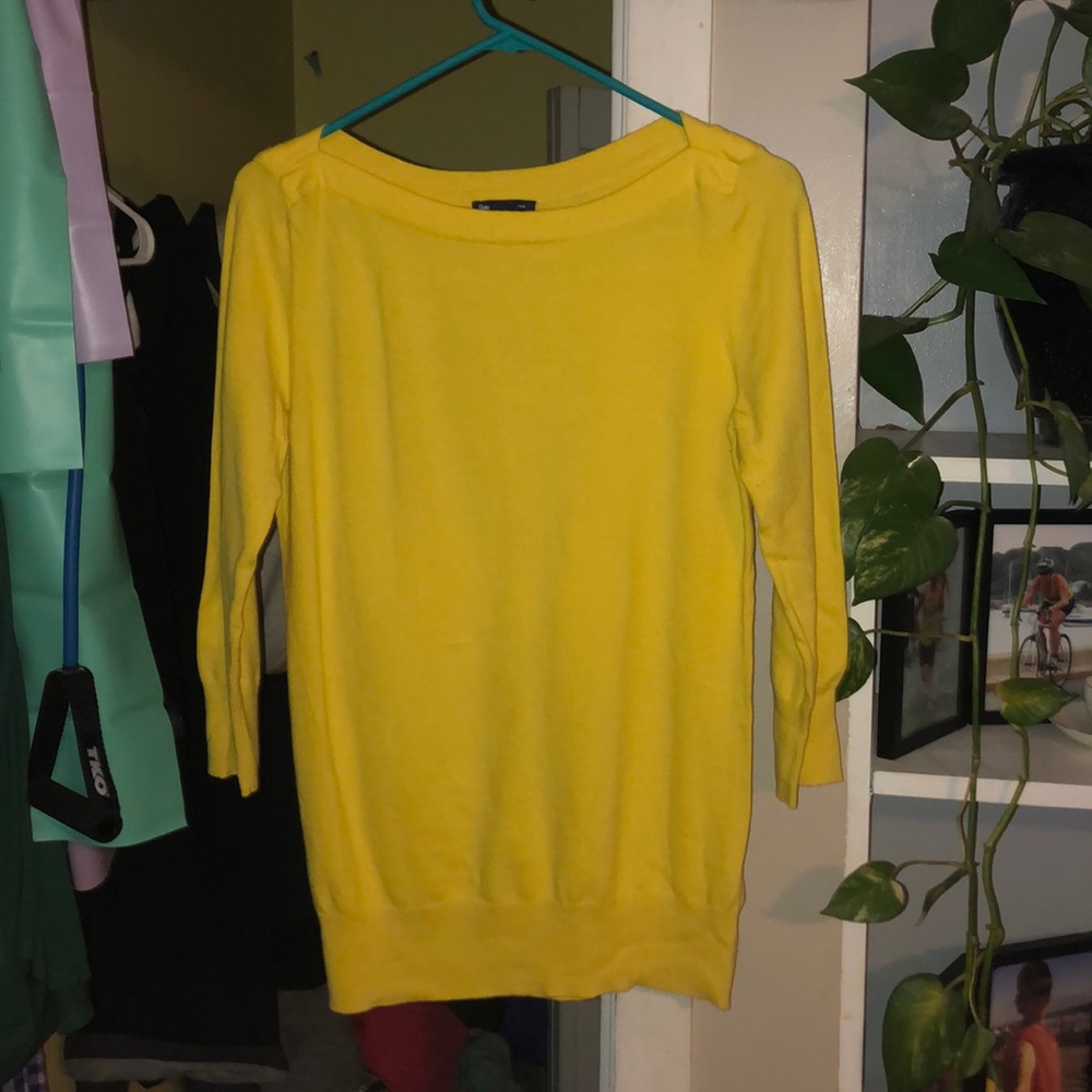 Yellow Gap Boatneck Sweater